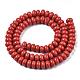 Opaque Solid Color Glass Beads Strands GLAA-A036-H14-2