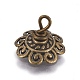 Bails de pendentif de chapeau de perle d'alliage de style tibétain PALLOY-WH0066-07AB-1