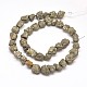 Natural Pyrite Nuggets Beads Strands G-I125-87-2