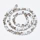 Chapelets de perles en verre opaque électrolytique EGLA-A034-P3mm-E11-2