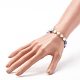 Handgemachte Polymer Clay Perlen Stretch Armbänder BJEW-JB06492-4