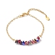 Bracelets de perles de verre galvanoplastie BJEW-JB06574-4