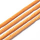 コットン糸  マクラメコード  装飾的な糸のスレッド  DIYの工芸品について  ギフトラッピングとジュエリー作り  オレンジ  3mm  約54.68ヤード（50m）/ロール OCOR-T001-01-13-4