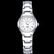 カップルの腕時計  女性用ステンレススチール防水クォーツ腕時計  合金の腕時計ヘッド付き  ホワイト  プラチナ  190x10~19mm WACH-BB19199-02-2