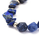 Naturales lapis lazuli de pulseras de abalorios BJEW-JB05181-05-2