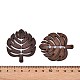 Pendentifs en bois de peuplier naturel&nbsp;WOOD-N016-28B-3