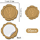 Craspire 100pcs autocollants de sceau de cire adhésive DIY-CP0009-47B-2