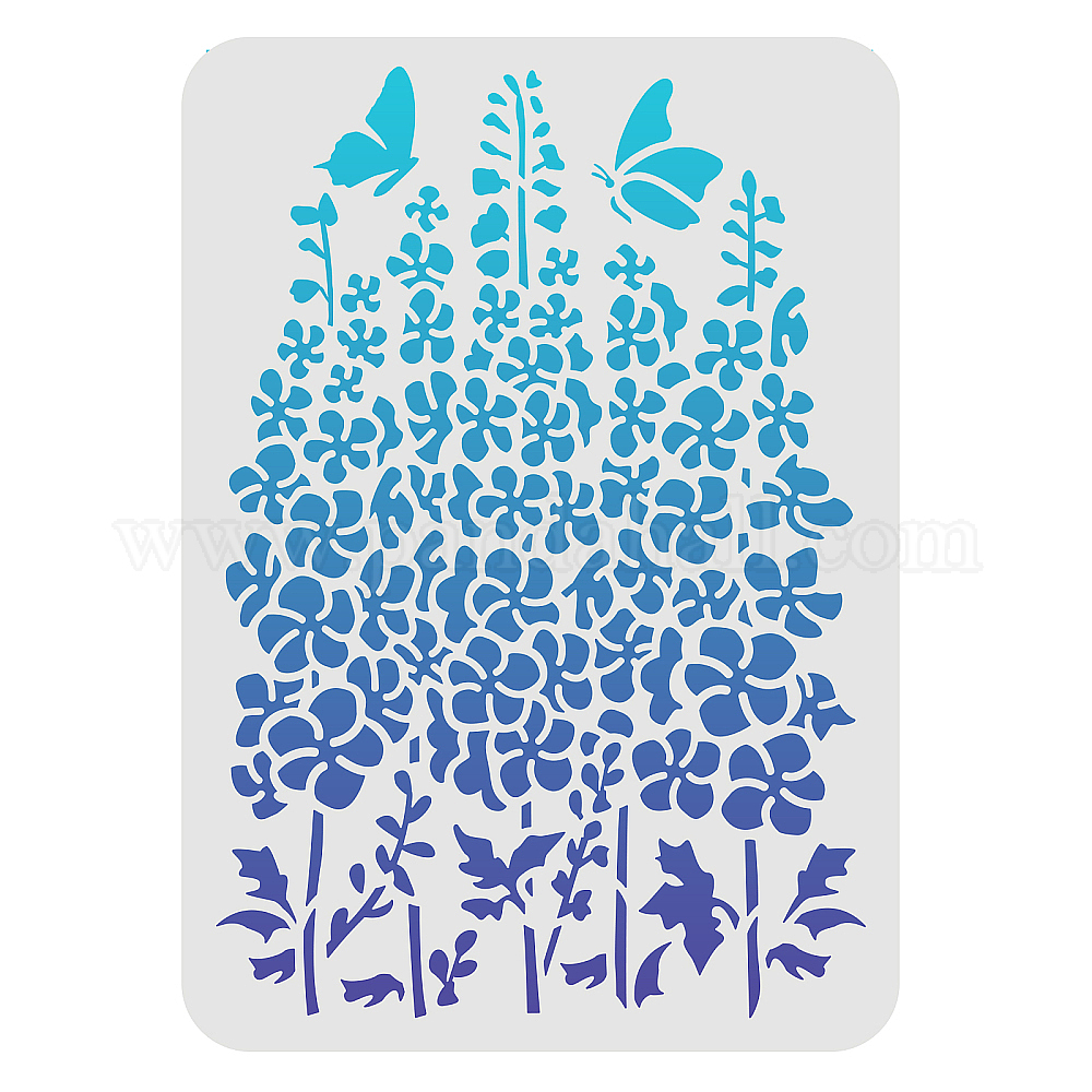 FINGERINSPIRE Thorns Painting Stencil 8.3x11.7inch Large Thorny Undergrowth Stencil For Painting Plastic PET Thorns Circle Drawing Template Plant Theme DIY Stencil Painting On Wood Canvas Fabric