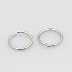 304 anillos de salto abiertos de acero inoxidable anillos de salto, color acero inoxidable, 18 calibre, 10x1mm, diámetro interior: 8 mm