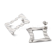 304 Stainless Steel Stud Earring Findings STAS-P357-02P