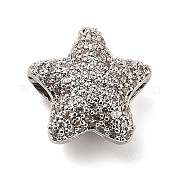 Латунные микро проложить кубический цирконий шарик KK-L229-034P