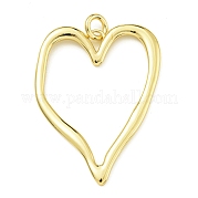 Сердечко стойка покрытие латунь большие подвески KK-Z067-10G