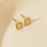 Квадратные серьги-гвоздики из нержавеющей стали 304 KD5584-2