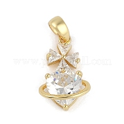 Подвески из прозрачного стекла из латуни RGLA-M002-05G