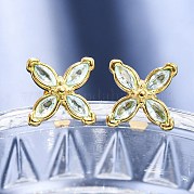 Серьги-гвоздики из нержавеющей стали 304 EJEW-C135-01G-05