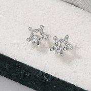 Серьги-гвоздики из циркония EJEW-Q014-13P