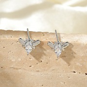 Серьги-гвоздики из циркония EJEW-R016-26P-11