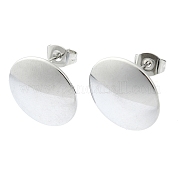 Серьги-гвоздики из нержавеющей стали 201 EJEW-K270-06B-P
