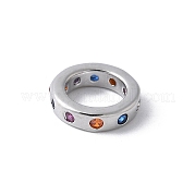 Латунные микро проложить Цирконий Европейский бисером KK-K399-14P-04