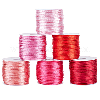 Pandahall Elite 10 Colors 1.5mm Satin Rattail Cord Nylon Cord