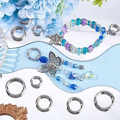 20шт 4 стиля сплава пружинные кольца ворот&nbsp;FIND-SP0001-50A