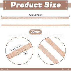 Kürbis holz carving taille rand streifen für wohnzimmer hintergrund wand dekorative&nbsp;DIY-WH0622-560A