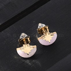 Ohrstecker aus 304 Edelstahl&nbsp;EJEW-Z089-37C-G