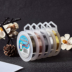 Круглая медная проволока для изготовления ювелирных изделий CWIR-BC0004-0.15mm-02