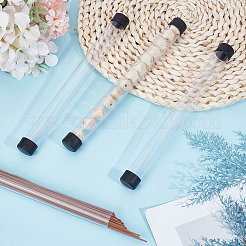 Tubes de rangement en plastique PVC transparent&nbsp;AJEW-CY0002-92B
