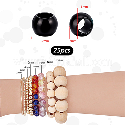 25 шт. европейские бусины из нержавеющей стали 304&nbsp;OPDL-PH0001-06A