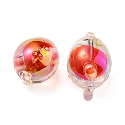 УФ-покрытие радужными переливающимися акриловыми бусинами&nbsp;OACR-F004-07G