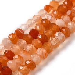 Натуральный полосатый агат / полосатые агатовые бусы&nbsp;G-E605-A02-01H