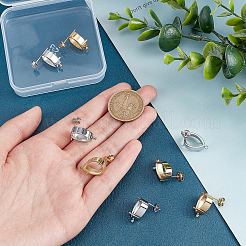 4 пара 2-х цветных сережек-гвоздиков из нержавеющей стали 304 STAS-UN0038-08