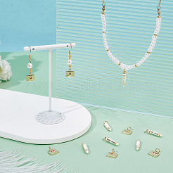 12 шт. 2 стиля латунных эмалевых подвесок&nbsp;KK-AR0004-70