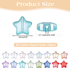 160 pièce 16 styles de perles transparentes en verre et acrylique&nbsp;DIY-AR0004-54