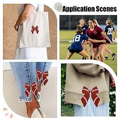 12 шт. нашивки с бантом на тканевой основе для пришивания и утюжки&nbsp;DIY-HY0002-98