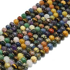 Cmешанные драгоценный камень бисер нитей&nbsp;G-P573-B01-01