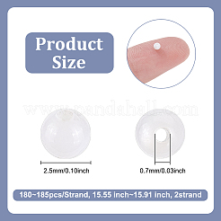 2 brin de perles de coquillage d'eau douce naturelles&nbsp;BSHE-NB0001-12
