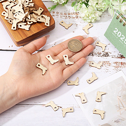 160шт деревянные подвески&nbsp;WOOD-CA0001-79B