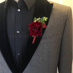 1шт шелковая брошь&nbsp;AJEW-DJ0001-02