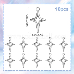10 pz ciondoli in acciaio inossidabile 304&nbsp;STAS-SZ0003-40