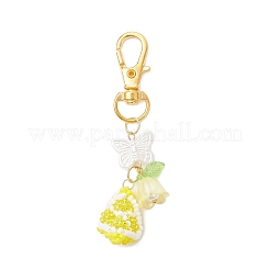 Decorazioni pendenti con perline di vetro fatte a mano&nbsp;HJEW-MZ00349-04