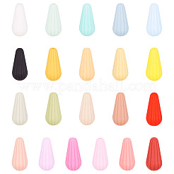 42шт 21 цвета силиконовые фокусные бусины&nbsp;SIL-TA0001-08