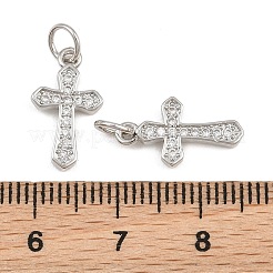 Pendentifs en laiton zircon cubique transparent&nbsp;CU-CBADC6C-08P-01