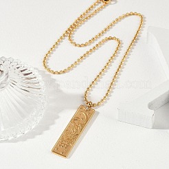 Ожерелья с подвеской в виде созвездия из нержавеющей стали 304 с прозрачным кубическим цирконием для женщин и мужчин NJEW-S435-01G-K