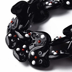 Бусы лэмпворк ручной работы LAMP-T017-07A