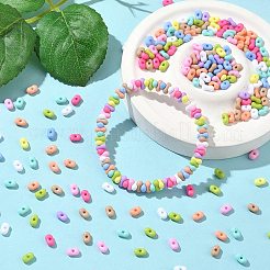 60 г 10 цвета непрозрачные акриловые бусины MACR-CJ0002-20