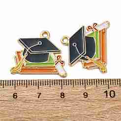 Подвески из сплава с эмалью выпускного сезона&nbsp;ENAM-V002-01G-KCG