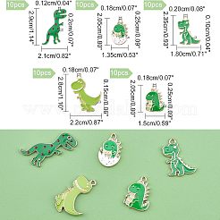 Подвески из сплава эмали 50шт 5 стиля&nbsp;ENAM-NB0001-78-RS