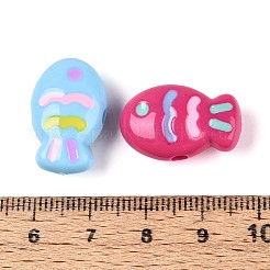 Непрозрачные акриловые бусины OACR-N152-08